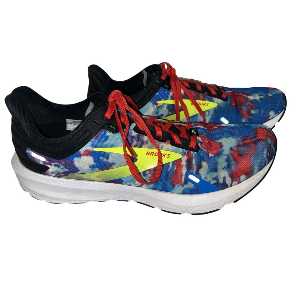 Brooks Womens Launch 9 1203731B446 Multicolor Tie-Dye Running Shoes Size US 12 B